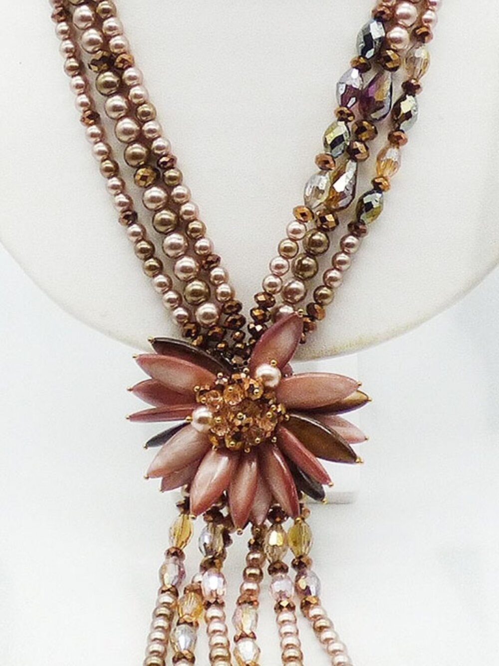 Joan Rivers Champagne Pearl Starlet Necklace - Picture 2 of 4